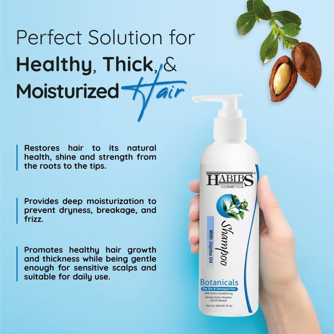 Dry Hair Shampoo - Habibs Orgamatics