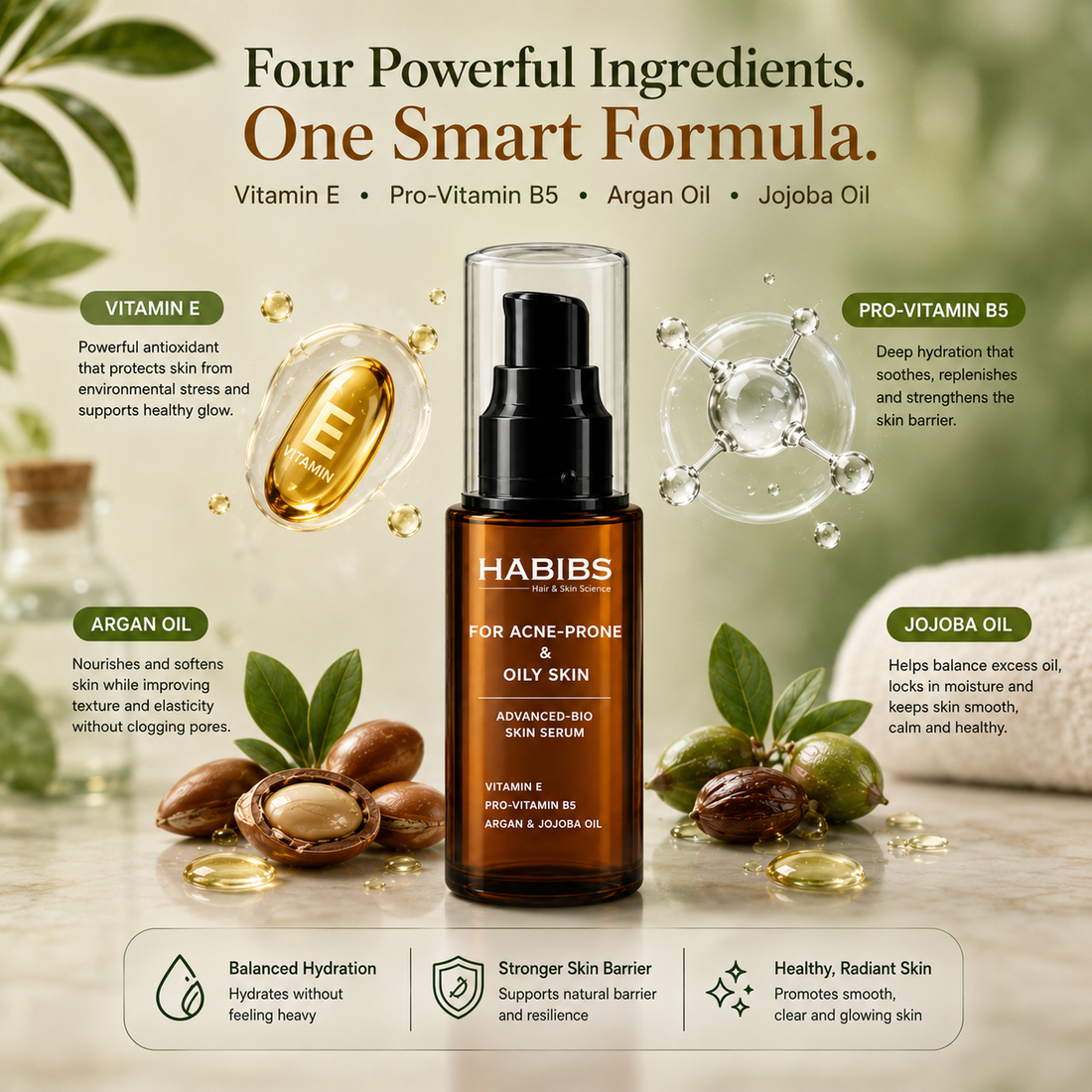 HABIBS Advanced-Bio Skin Serum for Acne-Prone & Oily Skin