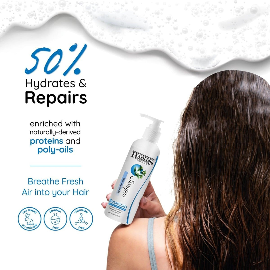 Dry Hair Shampoo - Habibs Orgamatics