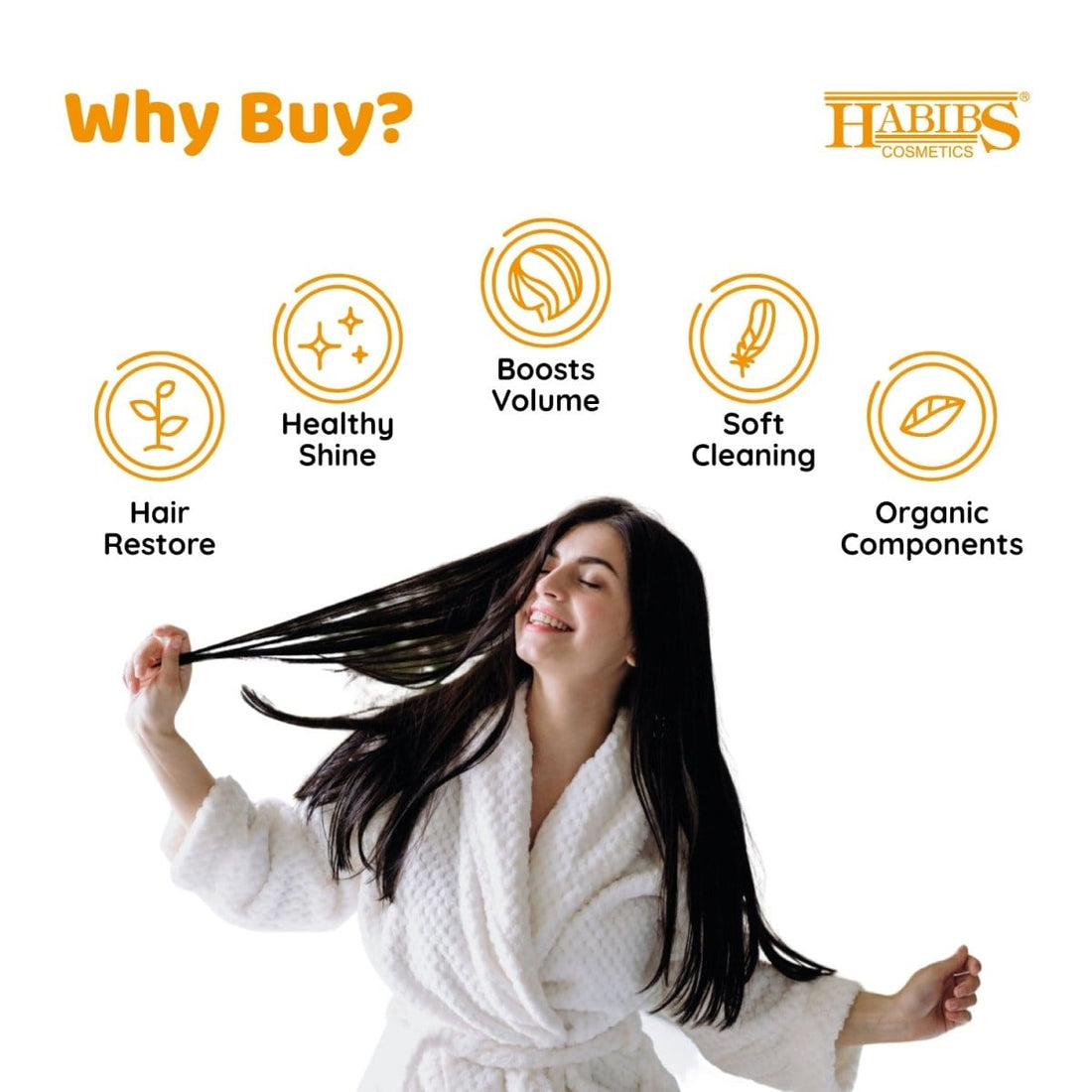 Normal Hair Shampoo - Habibs Orgamatics