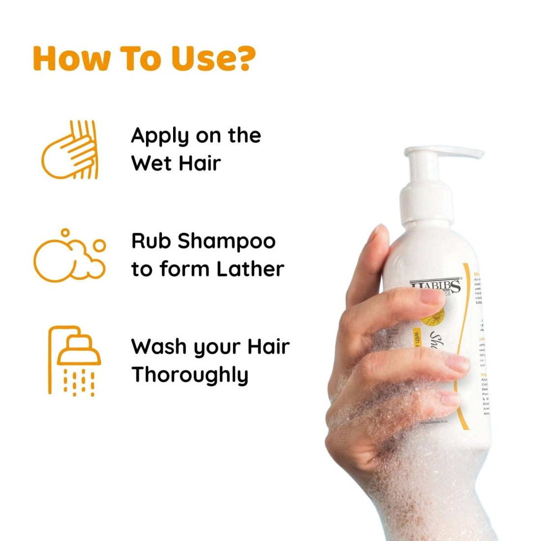Normal Hair Shampoo - Habibs Orgamatics