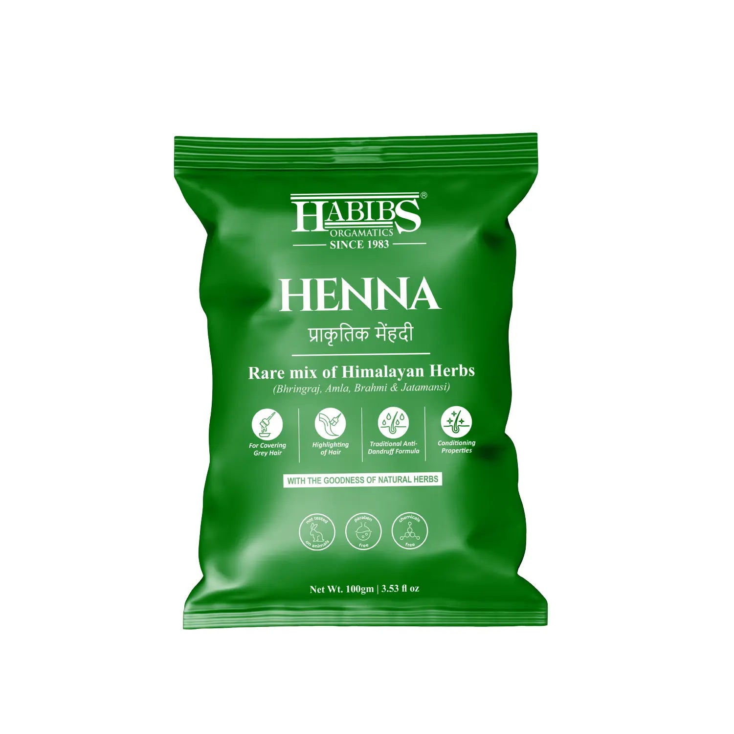 Natural Henna 100gm - Habibs Orgamatics