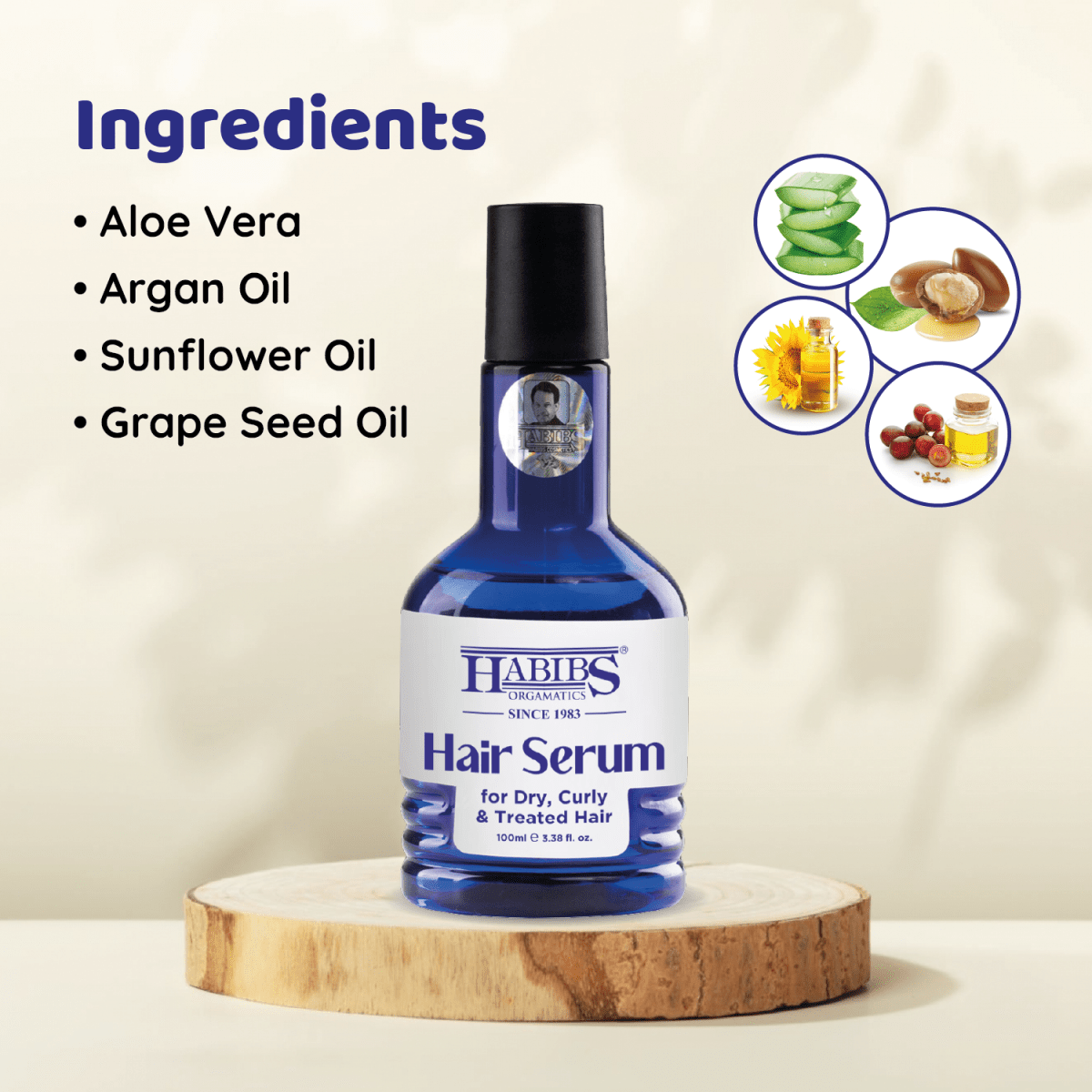 Hair Serum 100ml - Habibs Orgamatics