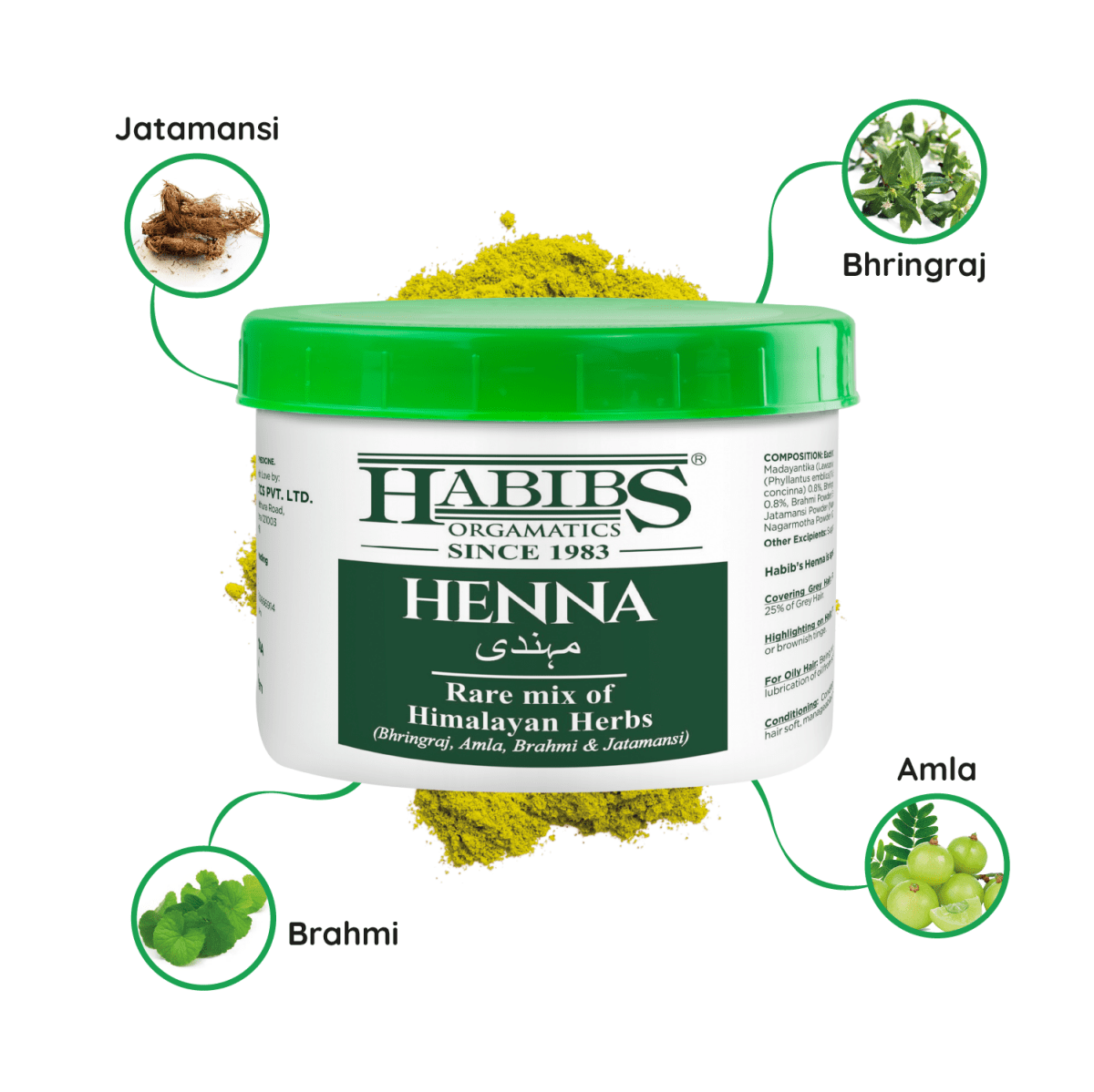 Natural Henna 180gm - Habibs Orgamatics