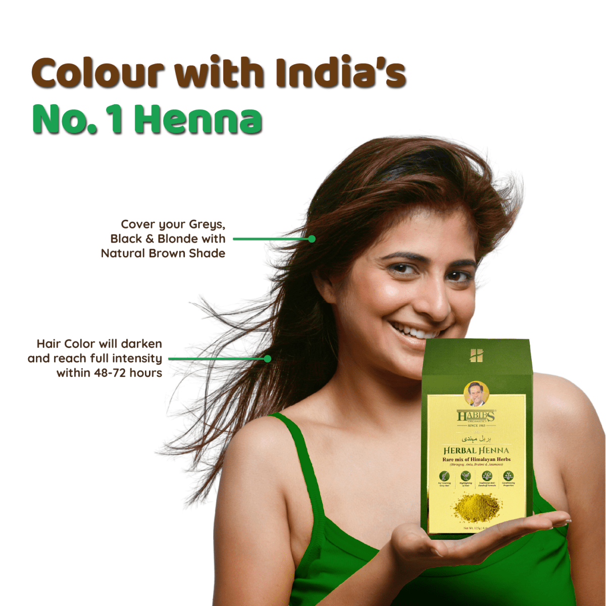 Natural Henna 125gm - Habibs Orgamatics
