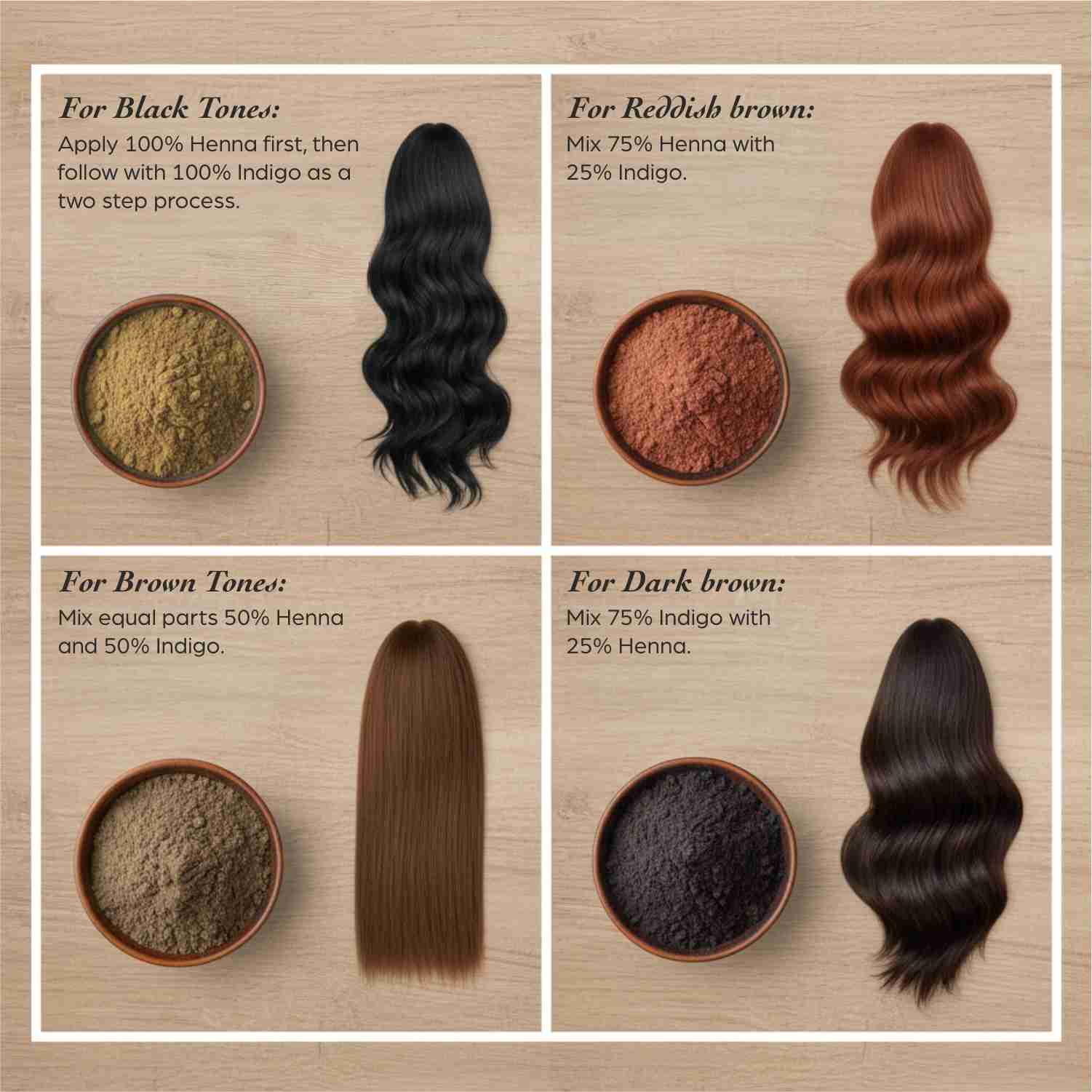 Habib's Orgamatics Natural Dye for Black Hair – Henna & Indigo Powder Combo Pack - Habibs Orgamatics