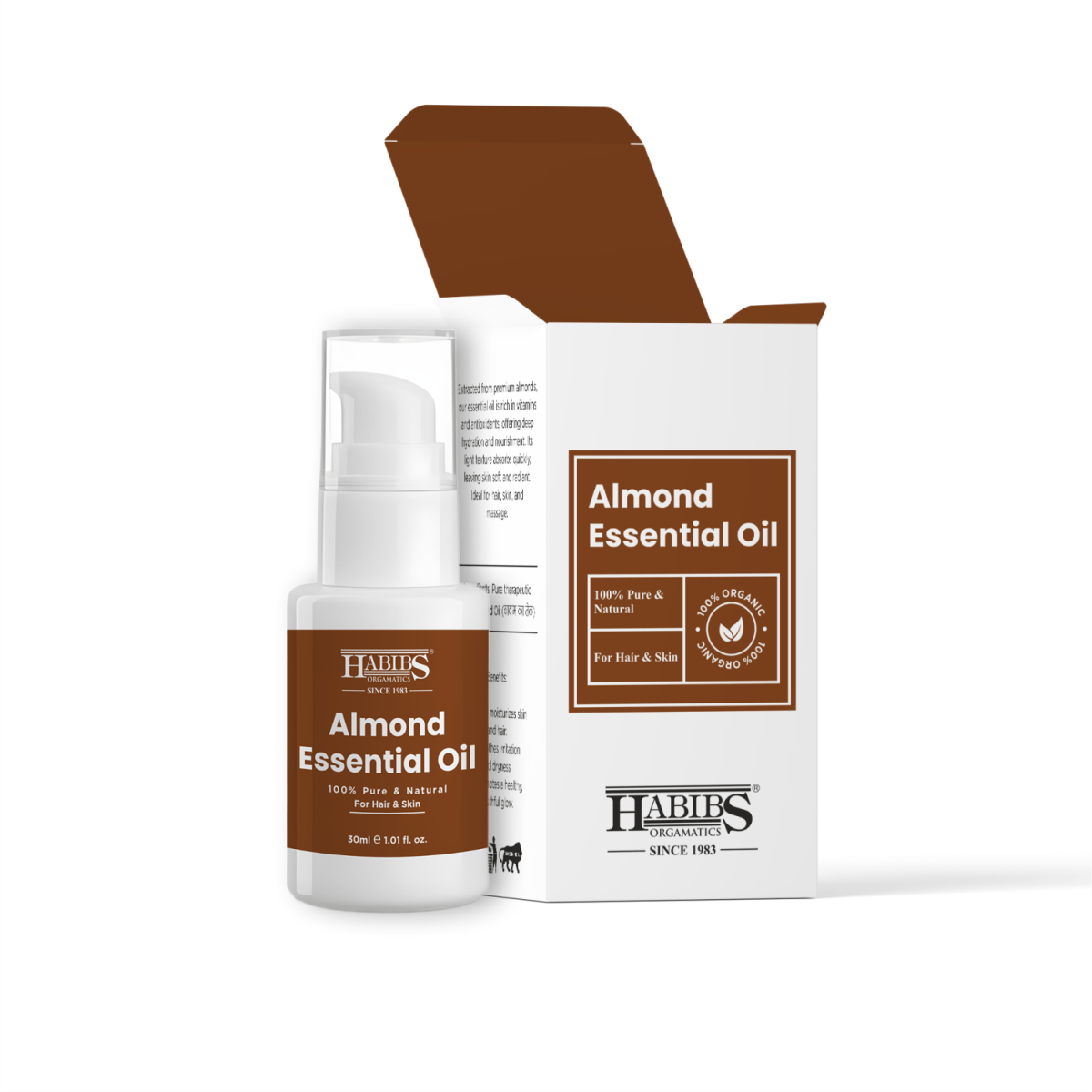Almond Essential Oil - Habibs Orgamatics