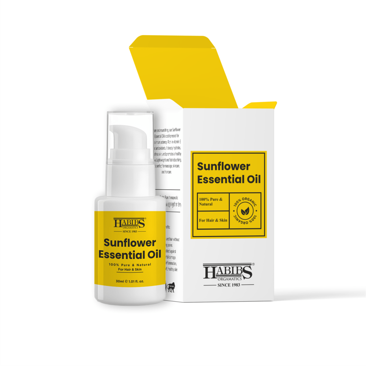 Sunflower Essential Oil - Habibs Orgamatics