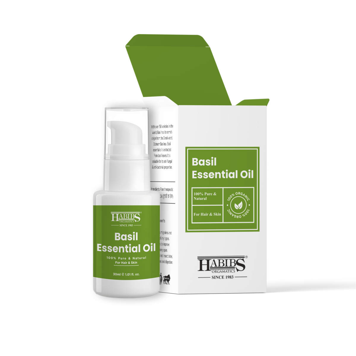 Basil Essential Oil - Habibs Orgamatics