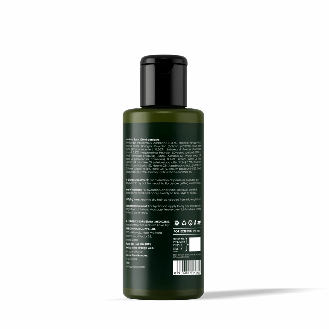 Herbal Hair Oil - Habibs Orgamatics