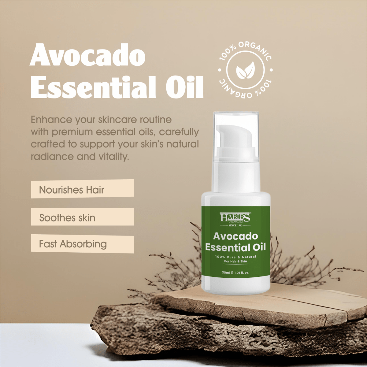 Avocado Essential Oil - Habibs Orgamatics