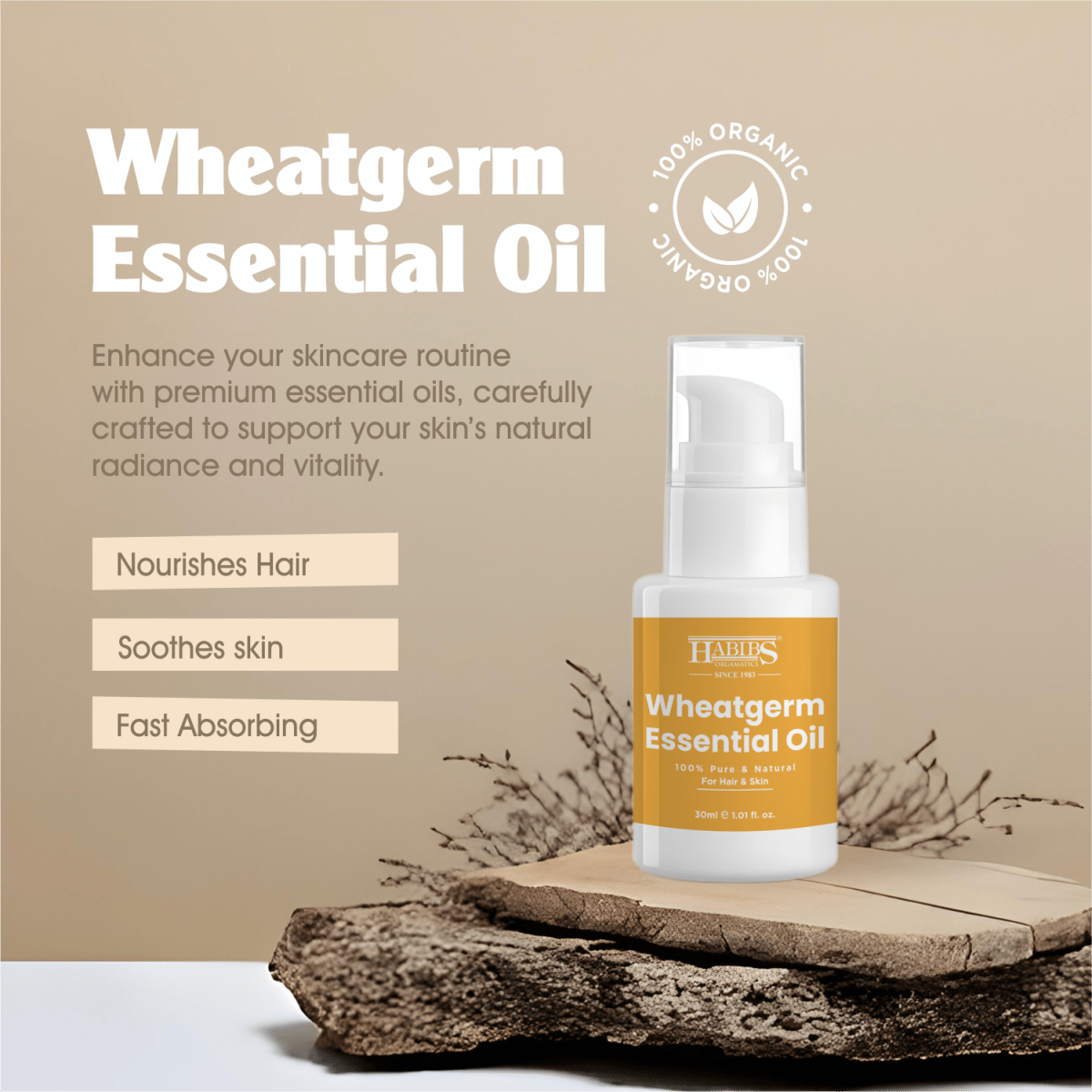 Wheatgerm Essential Oil - Habibs Orgamatics