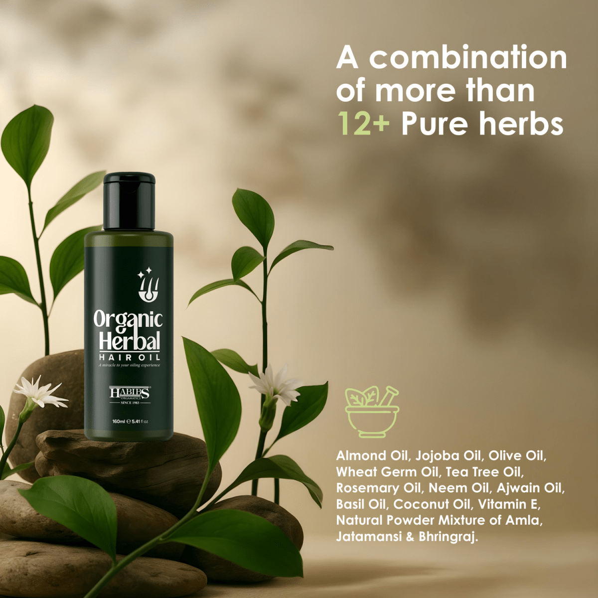 Herbal Hair Oil - Habibs Orgamatics