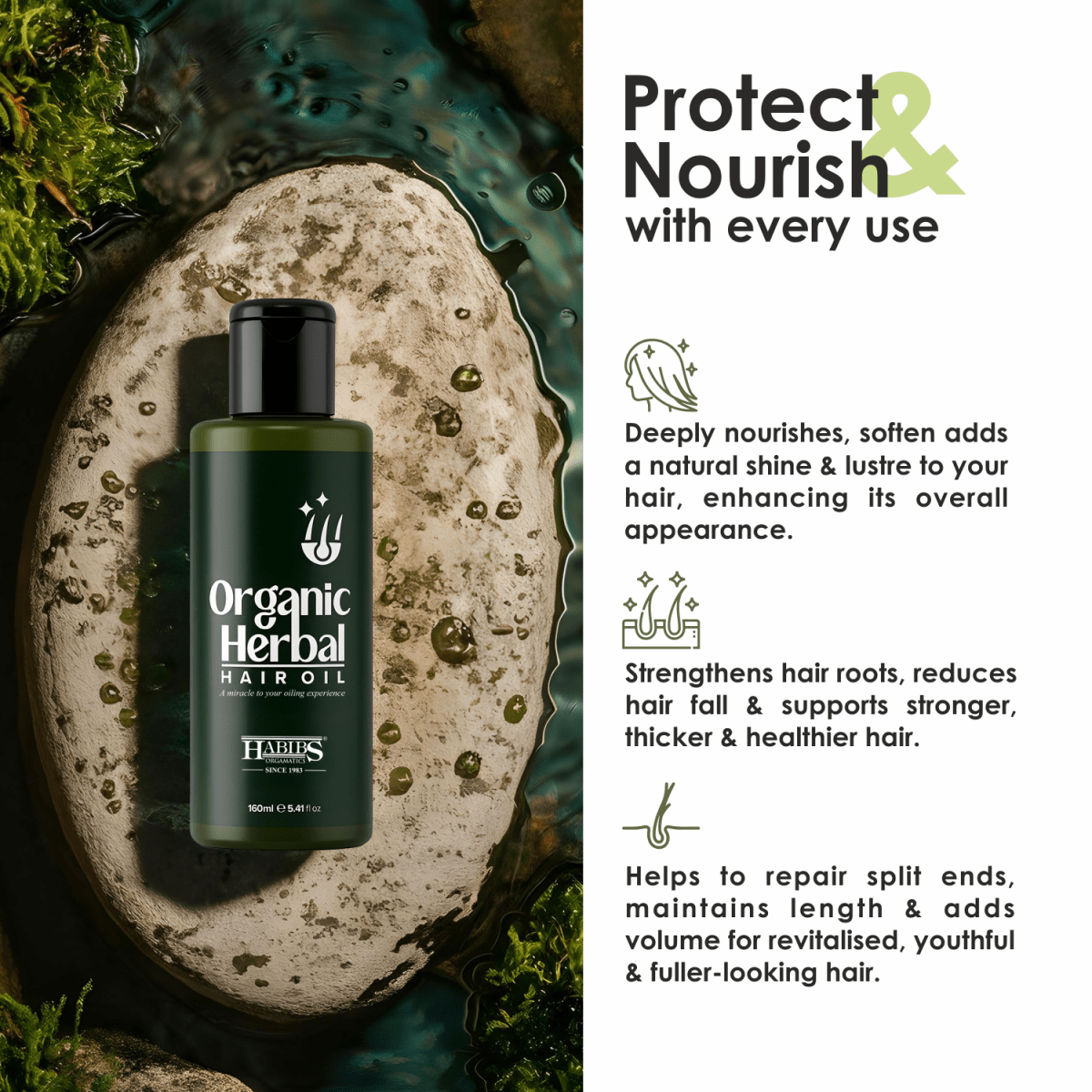 Herbal Hair Oil - Habibs Orgamatics