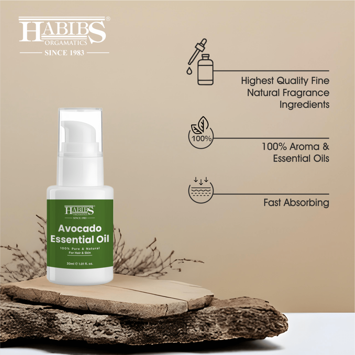 Avocado Essential Oil - Habibs Orgamatics