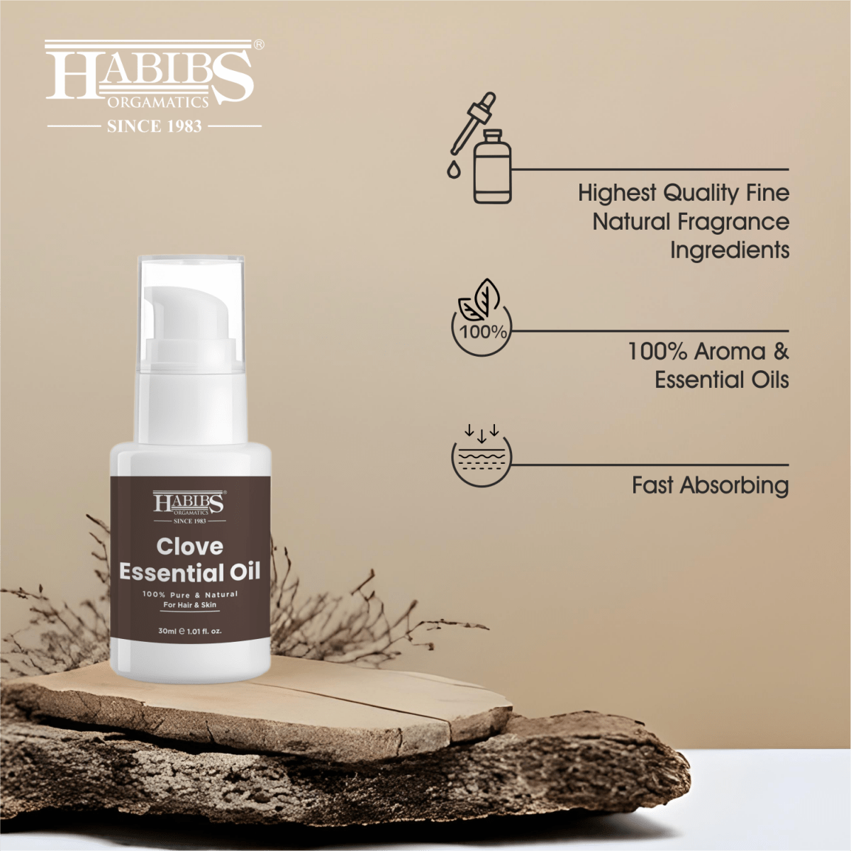 Clove Essential Oil - Habibs Orgamatics