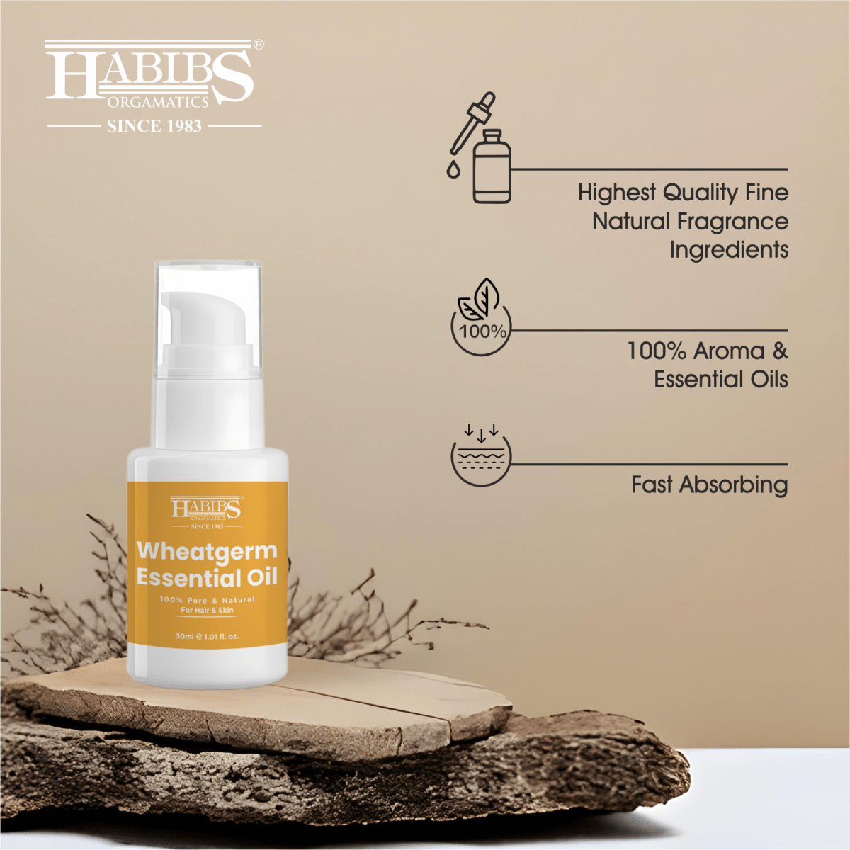 Wheatgerm Essential Oil - Habibs Orgamatics