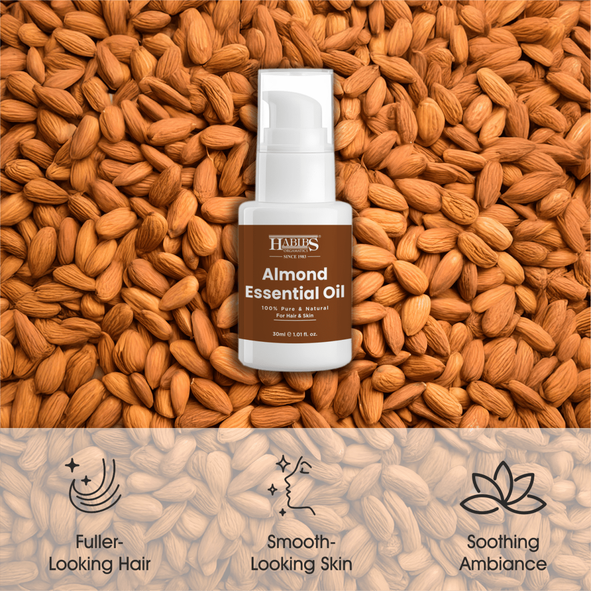 Almond Essential Oil - Habibs Orgamatics