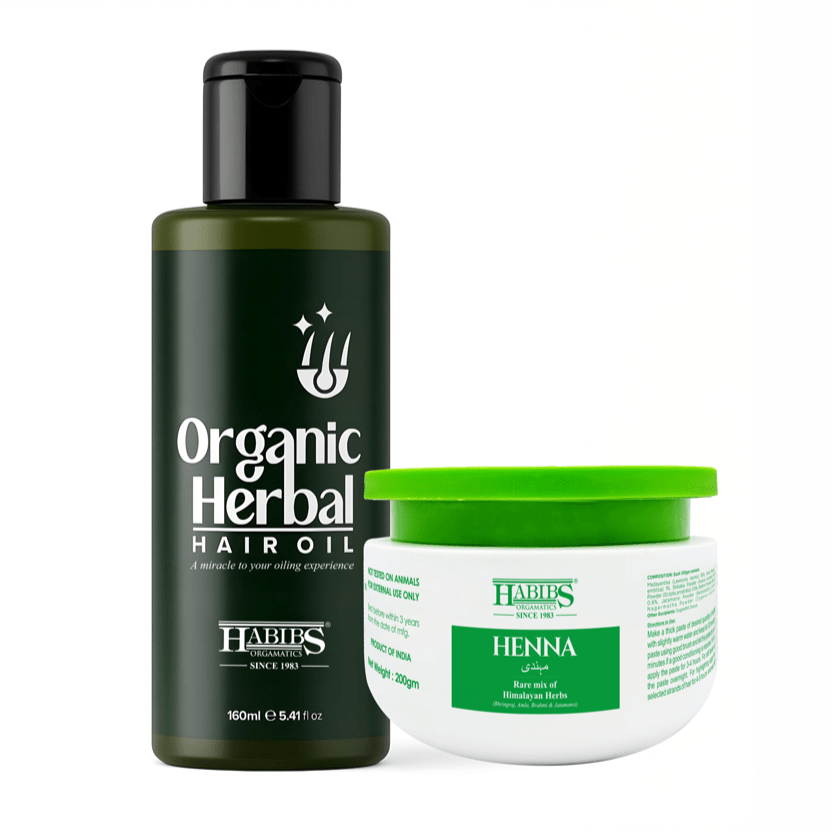 Henna + Herbal Oil - Habibs Orgamatics